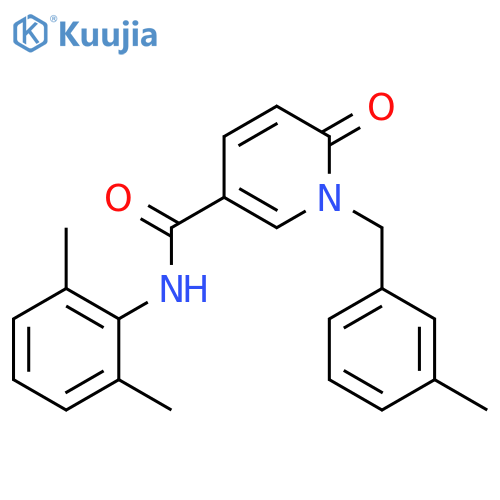 N-(2,6-dimethylphenyl)-1-[(3-methylphenyl)methyl]-6-oxo-1,6-dihydropyridine-3-carboxamide structure