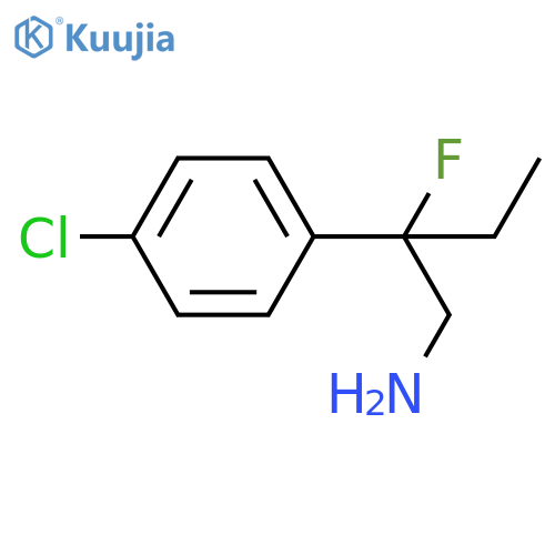 2-(4-Chlorophenyl)-2-fluorobutan-1-amine structure