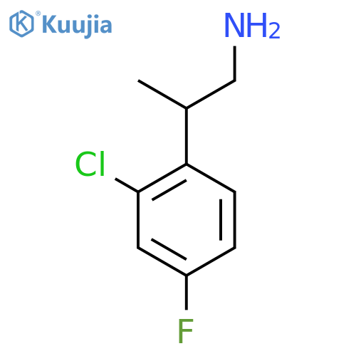 2-(2-chloro-4-fluorophenyl)propan-1-amine structure