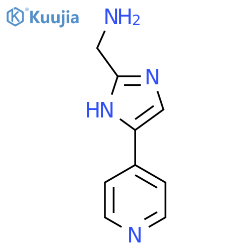 (5-(Pyridin-4-yl)-1H-imidazol-2-yl)methanamine structure