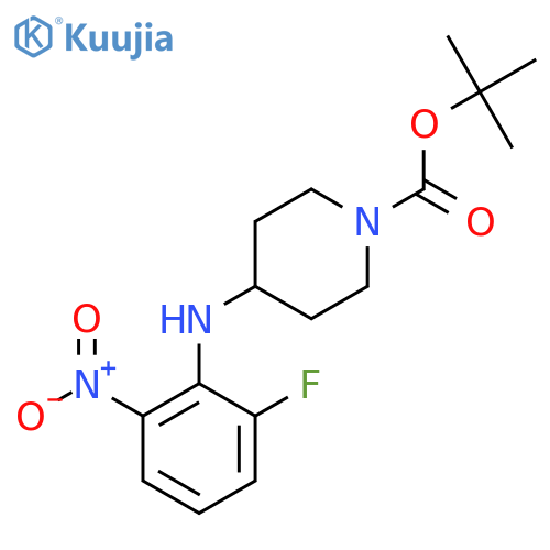 Tert-Butyl 4-(2-fluoro-6-nitrophenylamino) piperidine-1-carboxylate structure