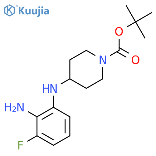 Tert-Butyl 4-(2-amino-3-fluorophenylamino)piperidine-1-carboxylate structure