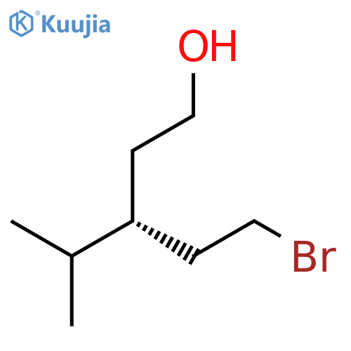 1-Pentanol, 3-(2-bromoethyl)-4-methyl-, (R)- structure