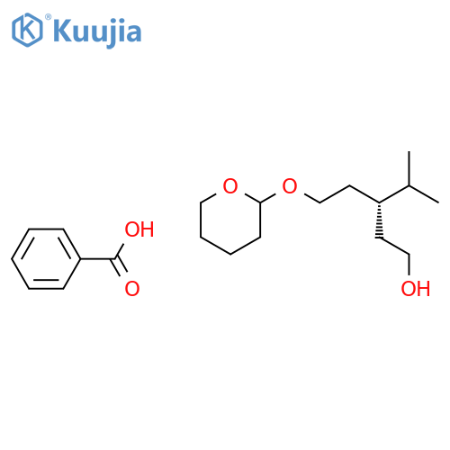1-Pentanol, 4-methyl-3-[2-[(tetrahydro-2H-pyran-2-yl)oxy]ethyl]-, benzoate, (3R)- structure