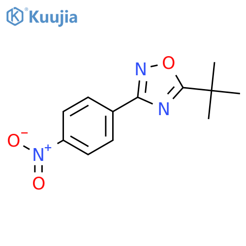 5-(tert-Butyl)-3-(4-nitrophenyl)-1,2,4-oxadiazole structure