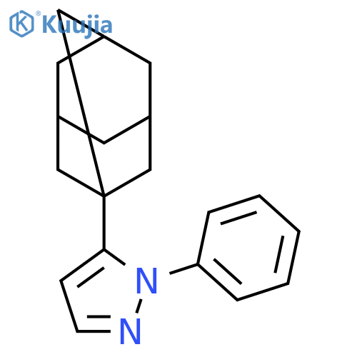 1H-Pyrazole, 1-phenyl-5-tricyclo[3.3.1.13,7]dec-1-yl- structure