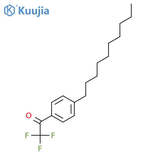p-Decyl-α,α,α-trifluoroacetophenone structure