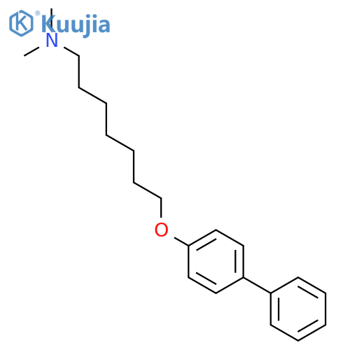 1-Heptanamine, 7-([1,1'-biphenyl]-4-yloxy)-N,N-dimethyl- structure