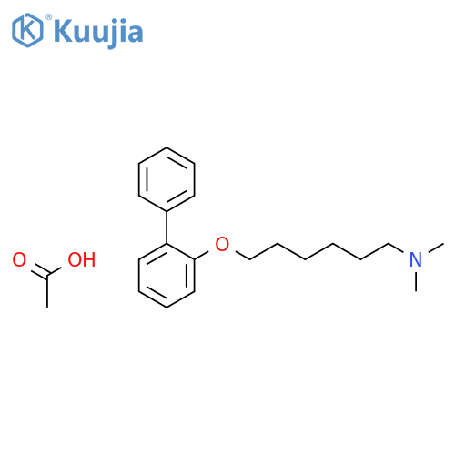 1-Hexanamine, 6-([1,1'-biphenyl]-2-yloxy)-N,N-dimethyl-, acetate structure