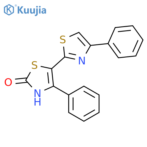 [2,5'-Bithiazol]-2'(3'H)-one, 4,4'-diphenyl- structure