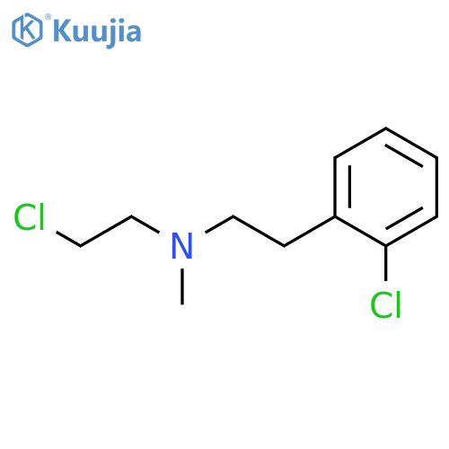 Benzeneethanamine, 2-chloro-N-(2-chloroethyl)-N-methyl- structure