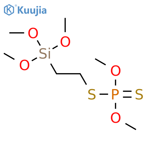 Phosphorodithioic acid, O,O-dimethyl S-[2-(trimethoxysilyl)ethyl] ester structure