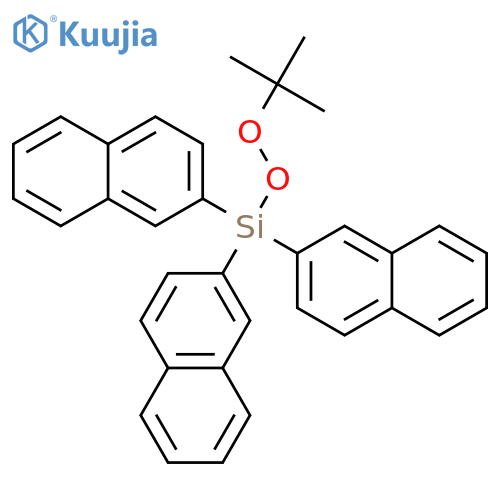 Silane, [(1,1-dimethylethyl)dioxy]tri-2-naphthalenyl- structure