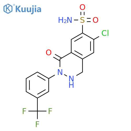 6-Phthalazinesulfonamide, 7-chloro-1,2,3,4-tetrahydro-4-oxo-3-[3-(trifluoromethyl)phenyl]- structure
