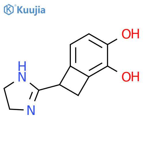 Bicyclo[4.2.0]octa-1,3,5-triene-2,3-diol,7-(4,5-dihydro-1H-imidazol-2-yl)- structure