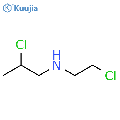(2-chloroethyl)(2-chloropropyl)amine structure