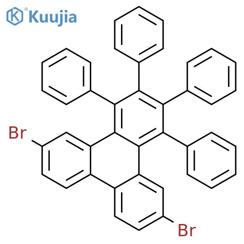 6,11-dibromo-1,2,3,4-tetraphenyltriphenylene structure