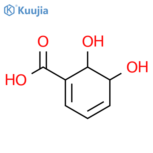 2,4-Cyclohexadiene-1-carboxylicacid, 1,6-dihydroxy-, (1R,6S)-rel- structure