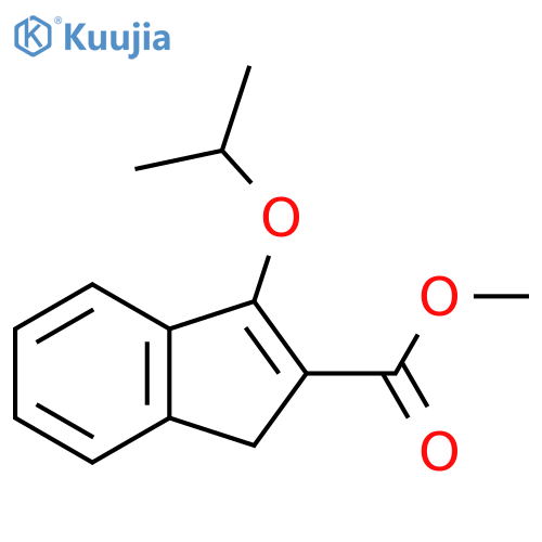 1H-Indene-2-carboxylic acid, 3-(1-methylethoxy)-, methyl ester structure