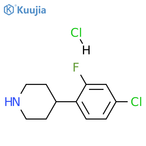 4-(4-chloro-2-fluorophenyl)piperidine hydrochloride structure