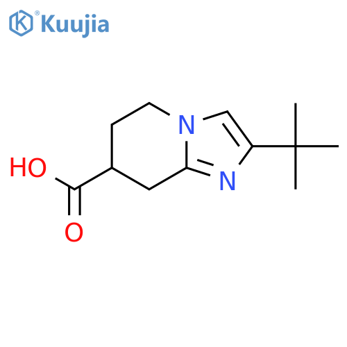 2-(Tert-Butyl)-5,6,7,8-tetrahydroimidazo[1,2-a]pyridine-7-carboxylic acid structure