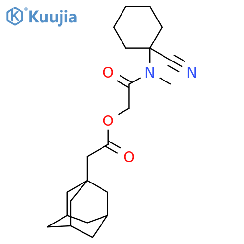 [(1-Cyanocyclohexyl)(methyl)carbamoyl]methyl 2-(adamantan-1-yl)acetate structure