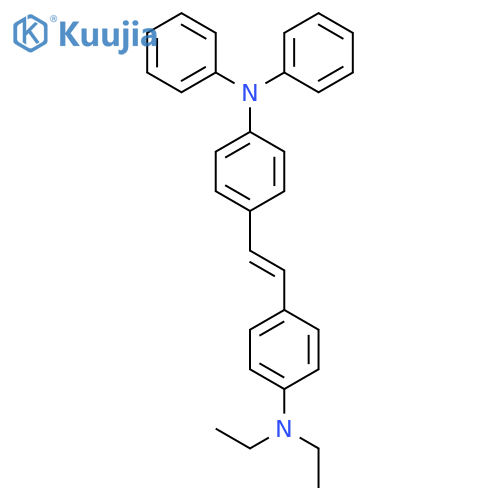 Benzenamine, 4-[2-[4-(diethylamino)phenyl]ethenyl]-N,N-diphenyl- structure