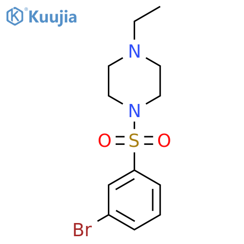 1-(3-Bromophenylsulfonyl)-4-ethylpiperazine structure