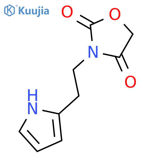 2,4-Oxazolidinedione, 3-[2-(1H-pyrrol-2-yl)ethyl]- structure