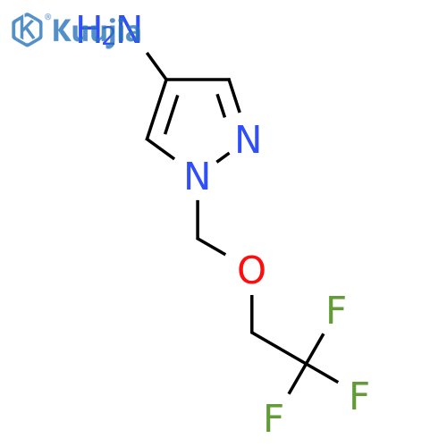 1-(2,2,2-trifluoroethoxy)methyl-1H-pyrazol-4-amine structure