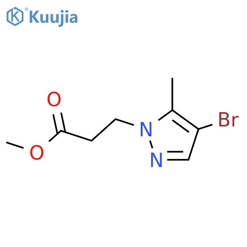 methyl 3-(4-bromo-5-methyl-1H-pyrazol-1-yl)propanoate structure