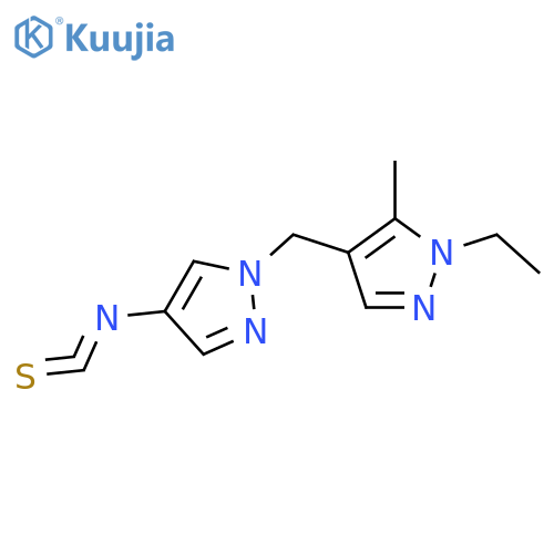 1-ethyl-4-(4-isothiocyanato-1H-pyrazol-1-yl)methyl-5-methyl-1H-pyrazole structure