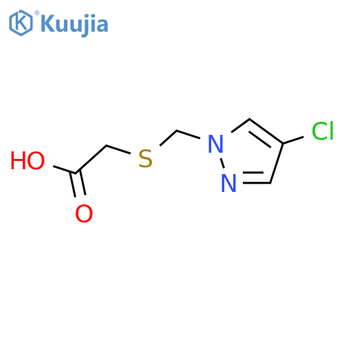 {(4-Chloro-1H-pyrazol-1-yl)methylthio}acetic Acid structure