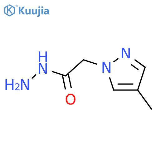 2-(4-methyl-1H-pyrazol-1-yl)acetohydrazide structure