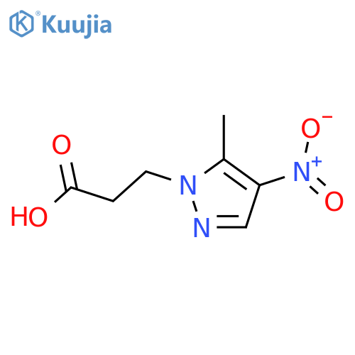 3-(5-methyl-4-nitro-1H-pyrazol-1-yl)propanoic acid structure