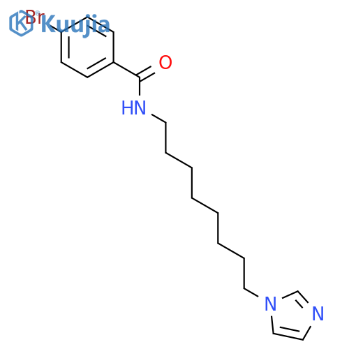 Benzamide, 4-bromo-N-[8-(1H-imidazol-1-yl)octyl]- structure