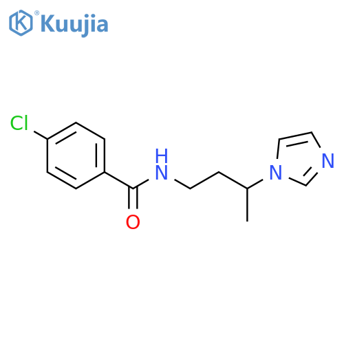 Benzamide, 4-chloro-N-[3-(1H-imidazol-1-yl)butyl]- structure
