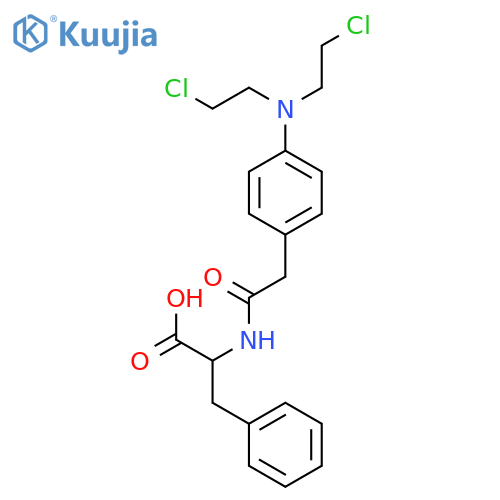 Phenylalanine,N-[2-[4-[bis(2-chloroethyl)amino]phenyl]acetyl]- structure