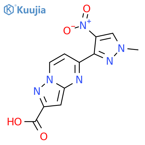 <br>5-(1-Methyl-4-nitro-1 H -pyrazol-3-yl)-pyrazolo[1,5- a ]pyrimidine-2-carbox ylic acid structure