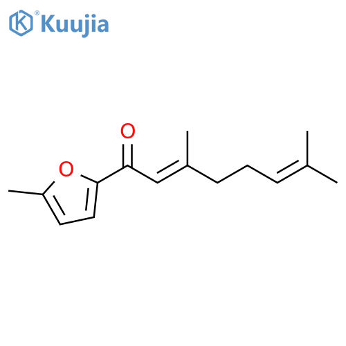 2,6-Octadien-1-one, 3,7-dimethyl-1-(5-methyl-2-furanyl)-, (E)- structure
