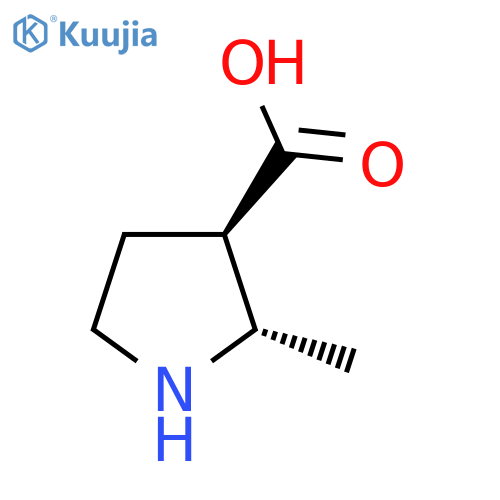 (2S,3R)-2-Methylpyrrolidine-3-carboxylic acid structure