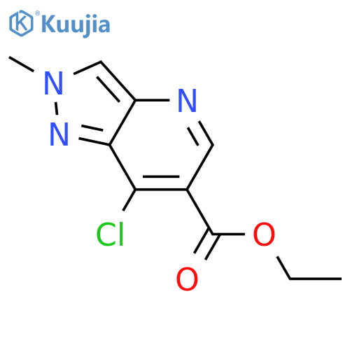 2H-Pyrazolo[4,3-b]pyridine-6-carboxylic acid, 7-chloro-2-methyl-, ethyl ester structure