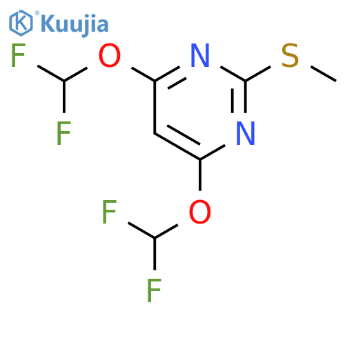 4,6-Bis(difluoromethoxy)-2-(methylthio)pyrimidine structure