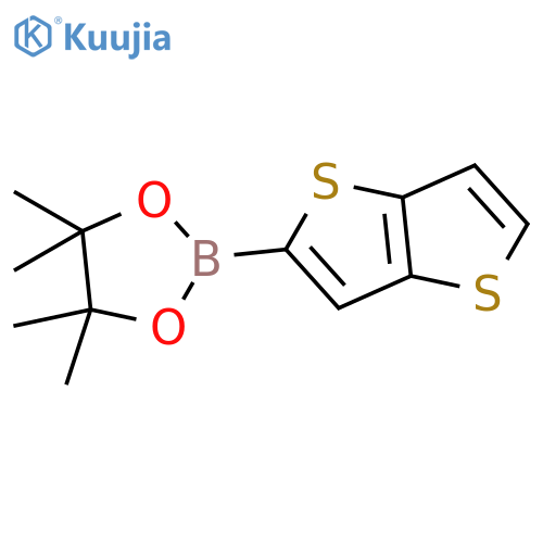 4,4,5,5-Tetramethyl-2-(thieno3,2-bthiophen-2-yl)-1,3,2-dioxaborolane structure