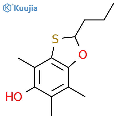 1,3-Benzoxathiol-5-ol,4,6,7-trimethyl-2-propyl- structure
