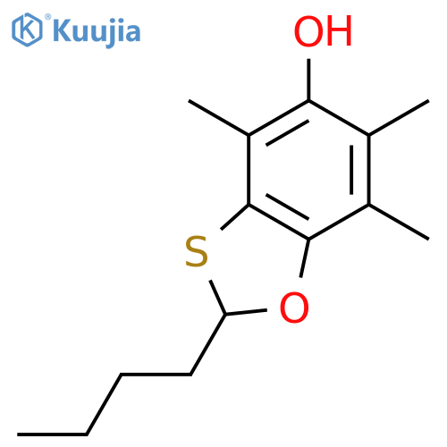 1,3-Benzoxathiol-5-ol, 2-butyl-4,6,7-trimethyl- structure