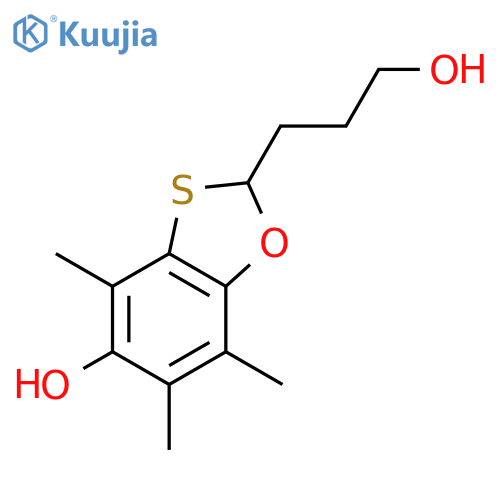 1,3-Benzoxathiole-2-propanol,5-hydroxy-4,6,7-trimethyl- structure