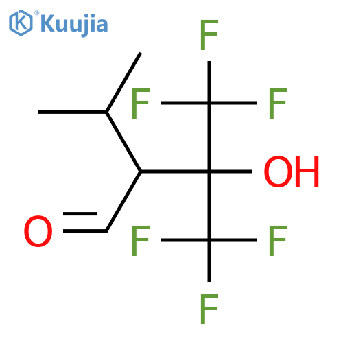 Butanal,4,4,4-trifluoro-3-hydroxy-2-(1-methylethyl)-3-(trifluoromethyl)- structure