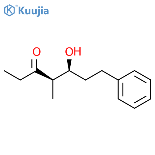 3-Heptanone, 5-hydroxy-4-methyl-7-phenyl-, (4R,5S)-rel- structure