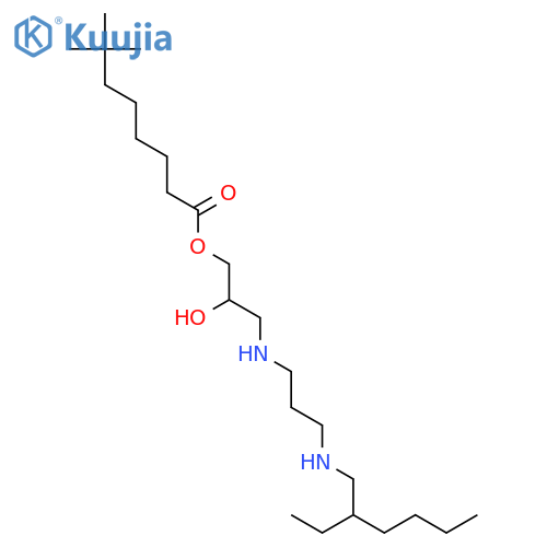 Neodecanoic acid,3-[[3-[(2-ethylhexyl)amino]propyl]amino]-2-hydroxypropyl ester structure